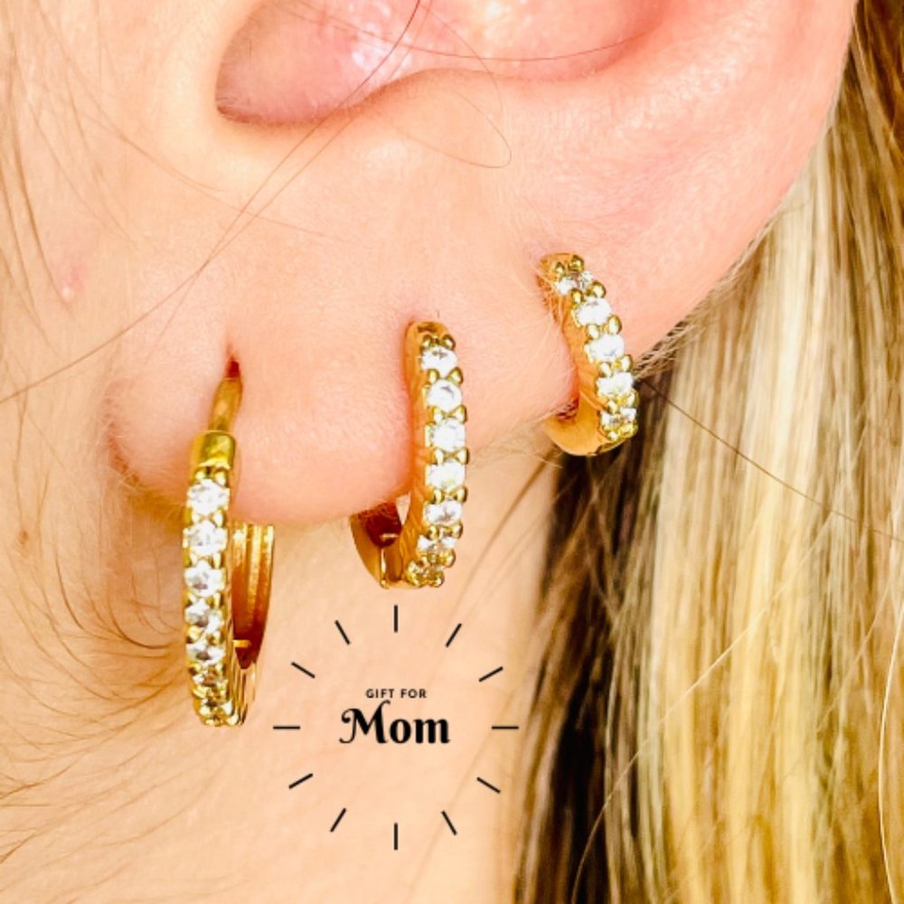 Huggie Hoop Stack Earring Gift Set, Everyday Earring Gift